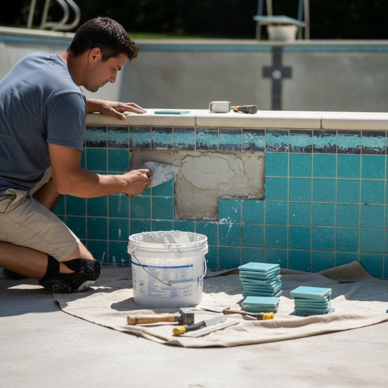Pool Tile Repair And Grouting