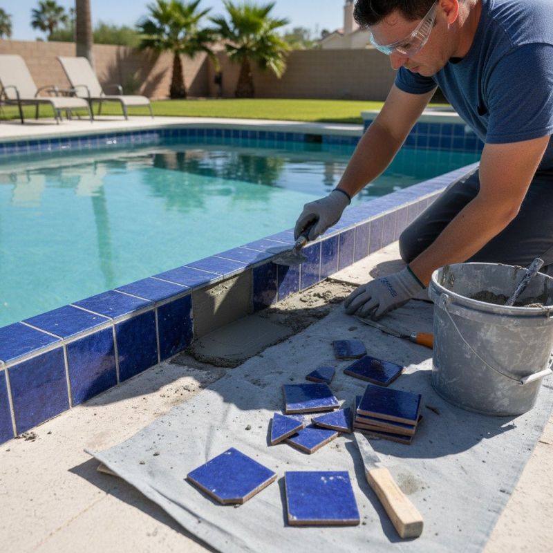 Pool Tile Repair And Grouting